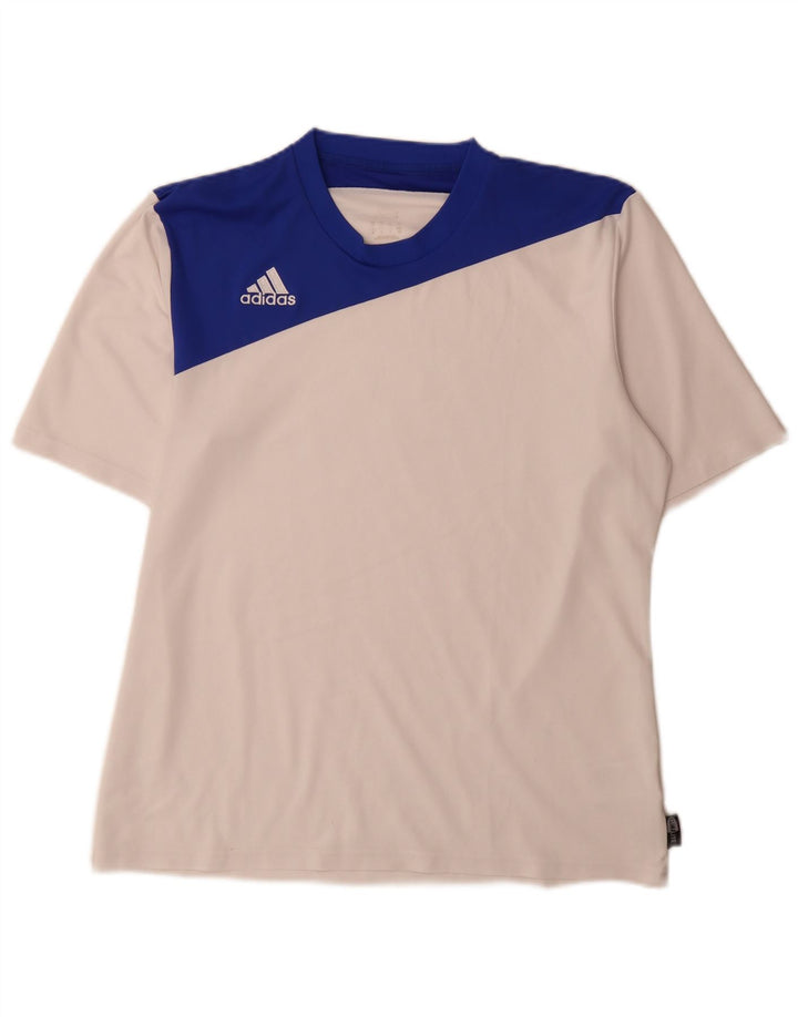 Ανδρικό T-Shirt Climalite Adidas Top Medium White Colourblock Polyester