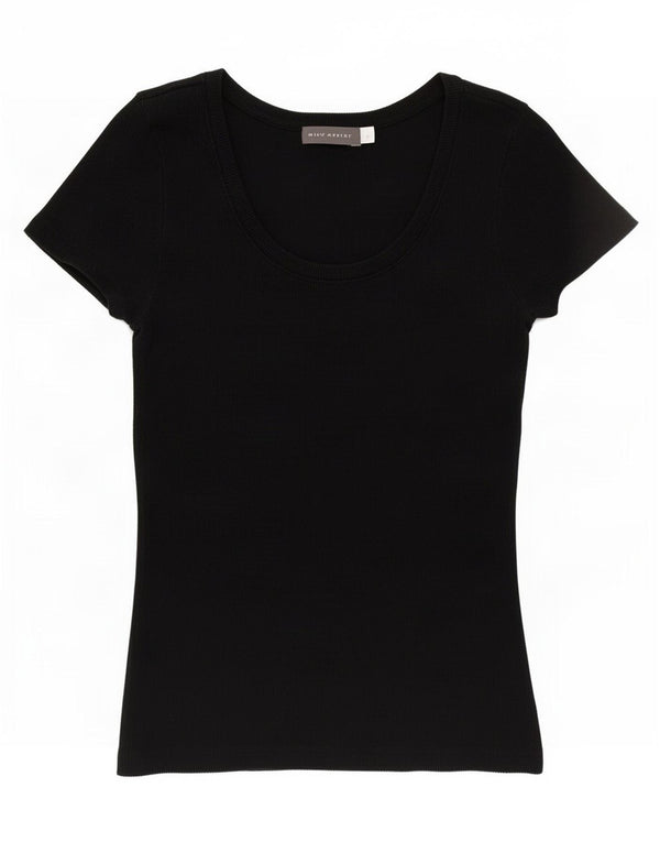 Γυναικείο T-Shirt MINT VELVET Top UK 8 Small Black