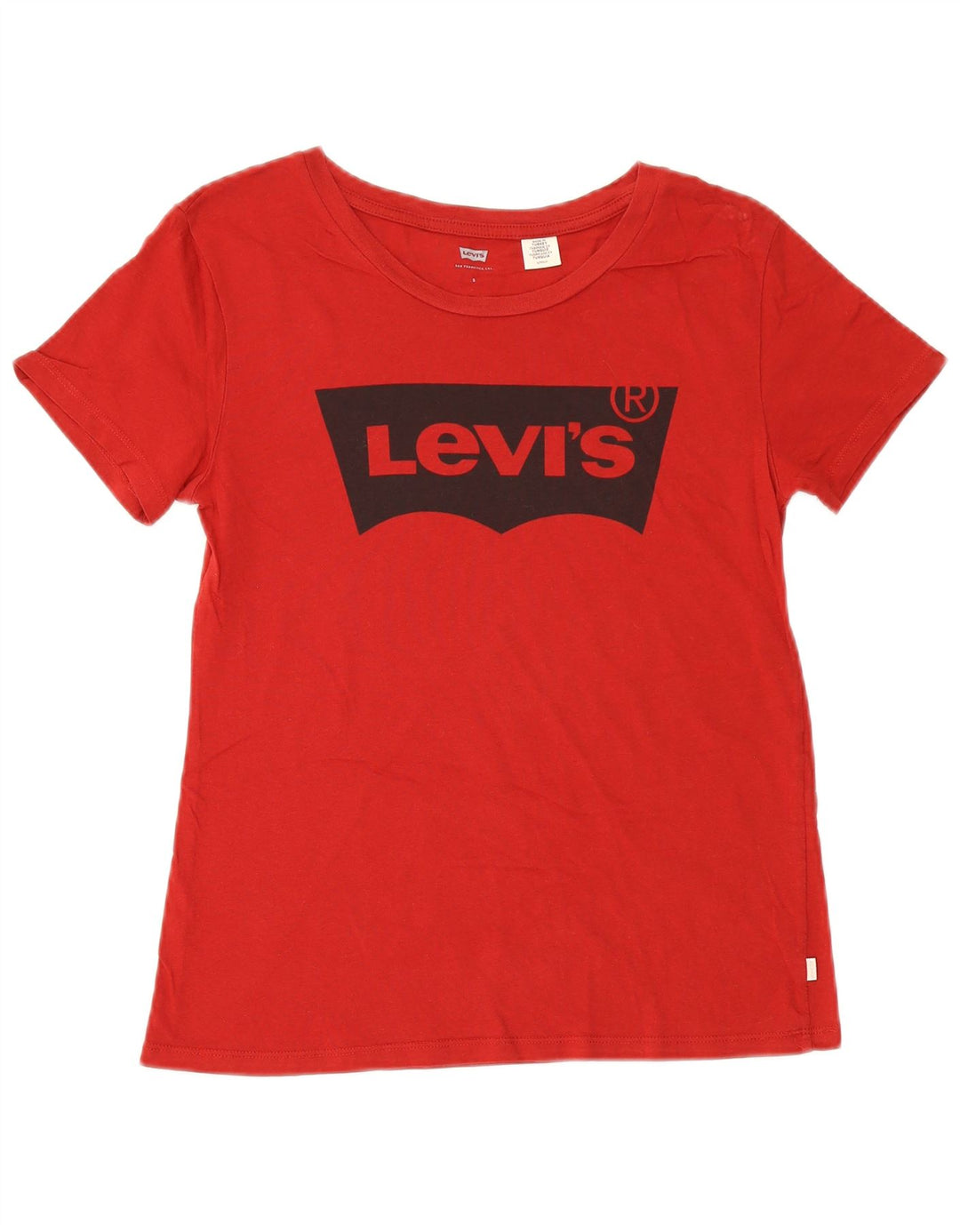 Γυναικείο γραφικό μπλουζάκι Levi's Top UK 10 Small Red