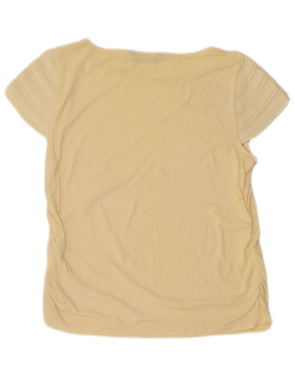 Γυναικείο T-Shirt Ralph Lauren Top UK 10 Small Yellow