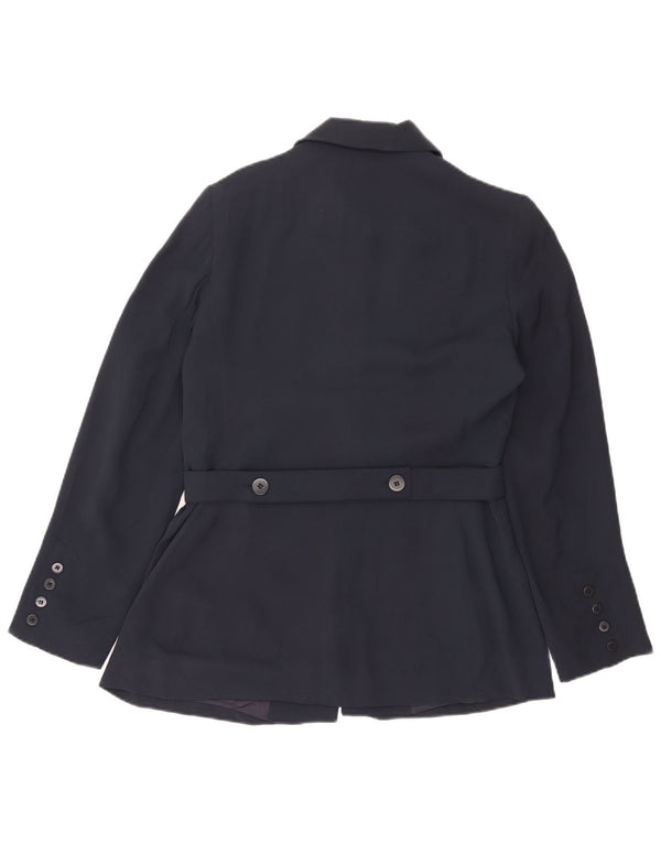 Zara Γυναικείο σακάκι με 5 κουμπιά μπλέιζερ EU 42 Large Navy Blue Rayon