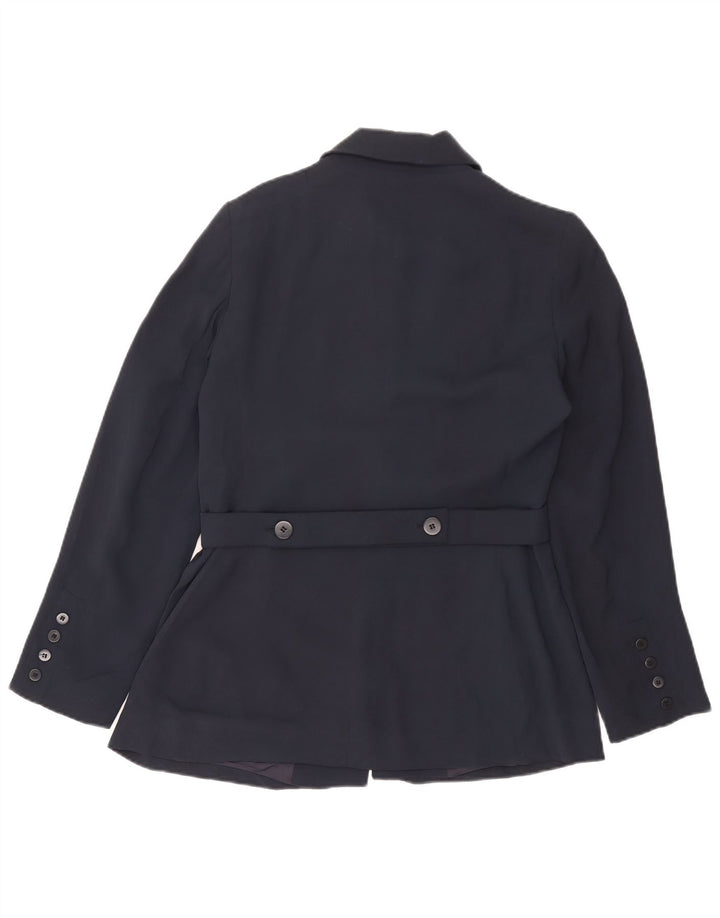 Zara Γυναικείο σακάκι με 5 κουμπιά μπλέιζερ EU 42 Large Navy Blue Rayon