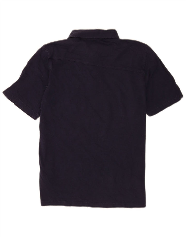 Volcom Boys Polo πουκάμισο 13-14 ετών Μεγάλο Navy Blue βαμβακερό