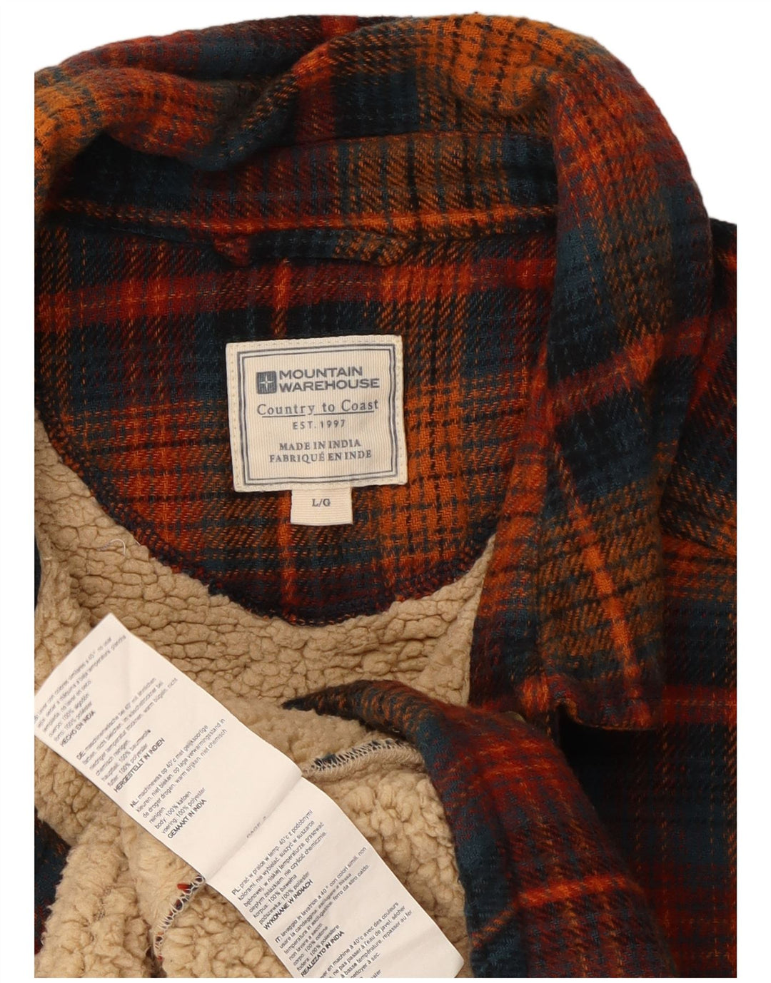 Mountain Warehouse Ανδρικό πουκάμισο Ξυλοκόπος Φανελένιο Μεγάλο Πολύχρωμο Έλεγχο