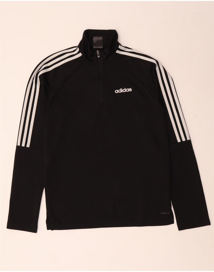 Adidas Ανδρική φόρμα πουλόβερ με φερμουάρ Climalite Small Black Polyester