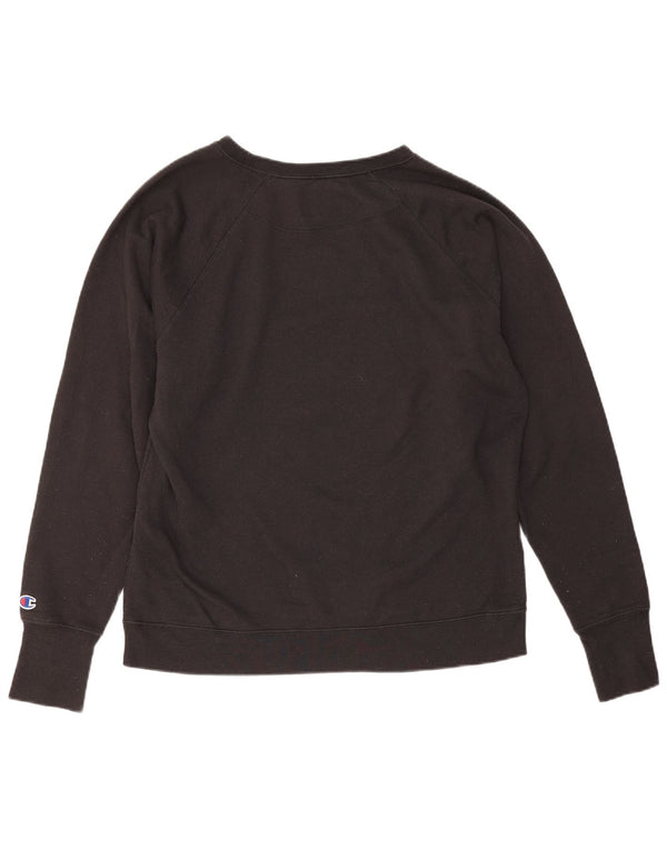 Champion Γυναικείο Γραφικό Φούτερ Jumper UK 18 XL Μαύρο Πολυεστέρας