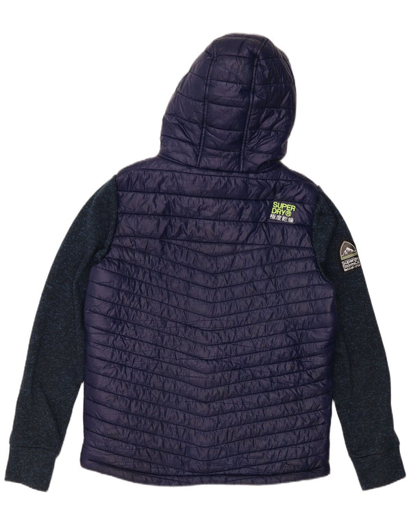 SUPERDRY Ανδρικό μπουφάν με κουκούλα με κουκούλα UK 42 XL Navy Blue Flecked