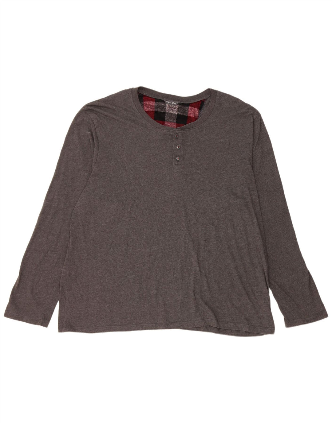 EDDIE BAUER Ανδρικό τοπ μακρυμάνικο 2XL γκρι βαμβακερό