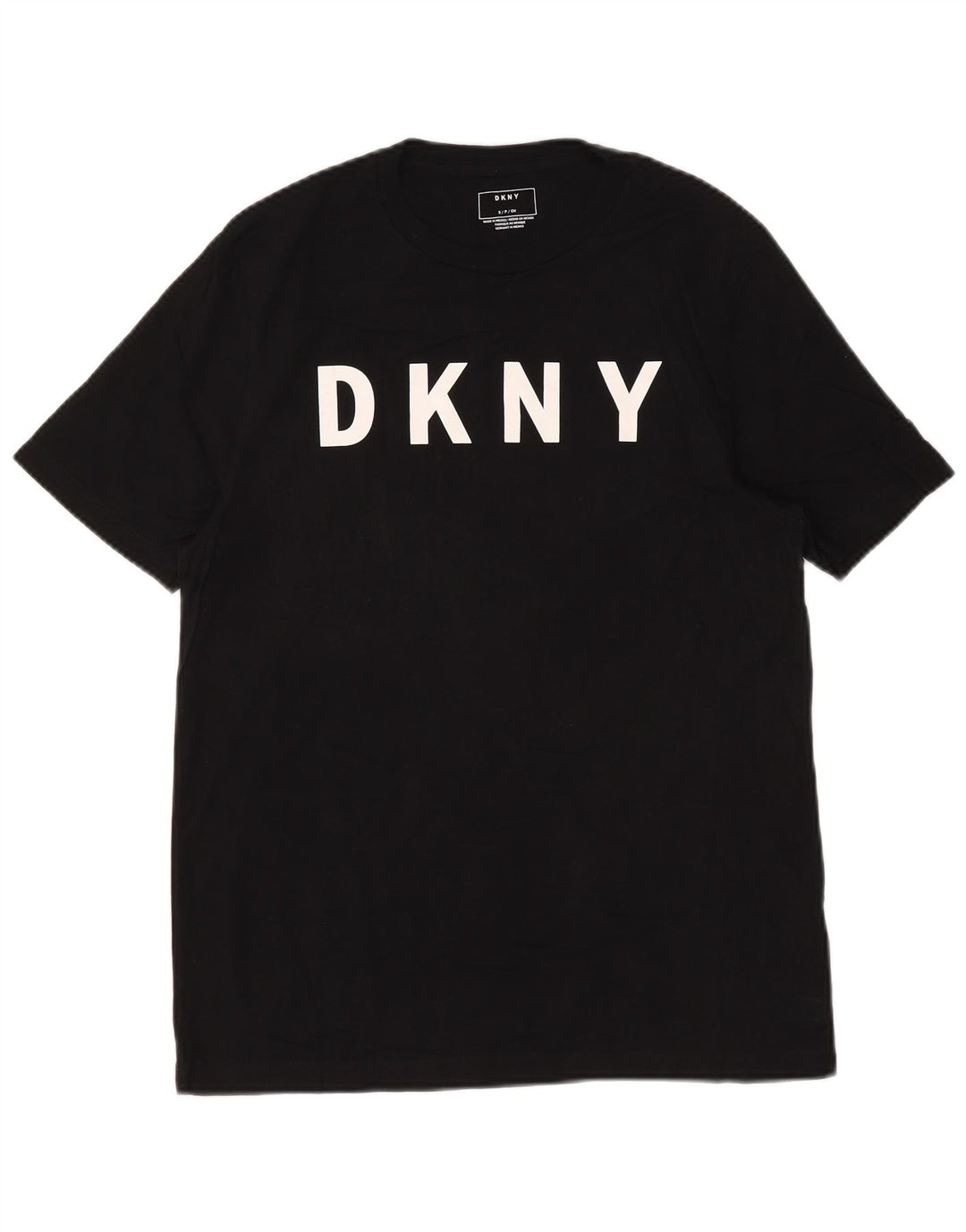 Ανδρικό γραφικό T-Shirt Top Dkny Μικρό μαύρο βαμβακερό