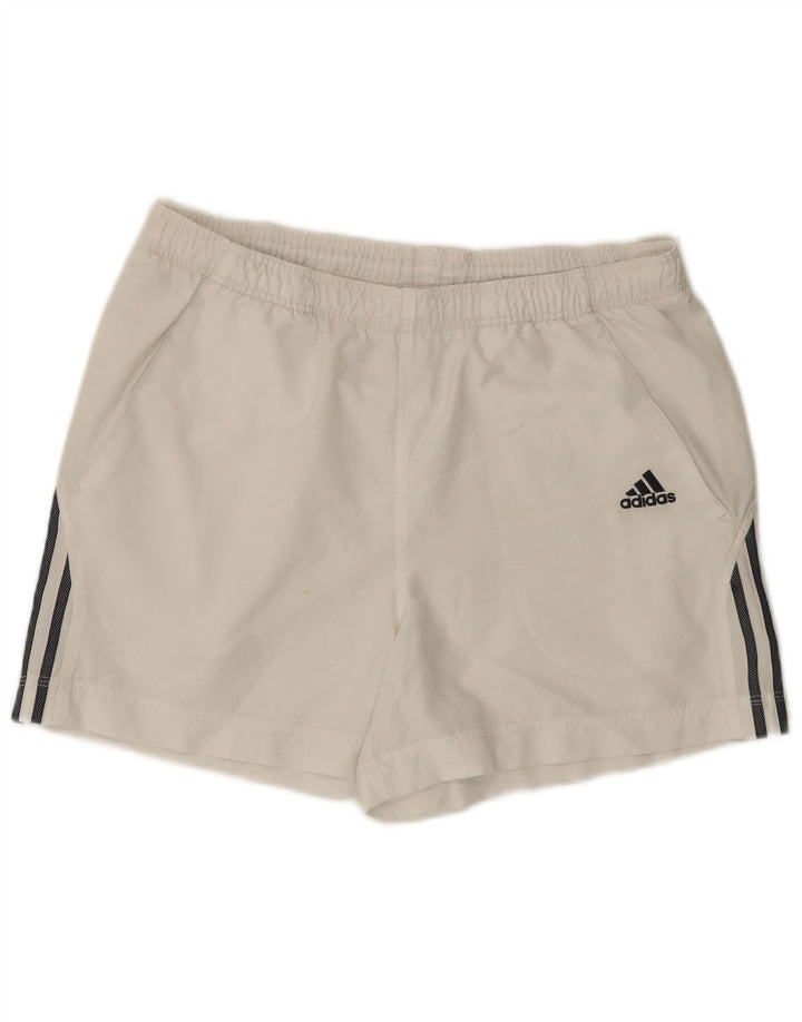 Ανδρικό αθλητικό σορτς Adidas μεγάλο λευκό πολυεστέρα