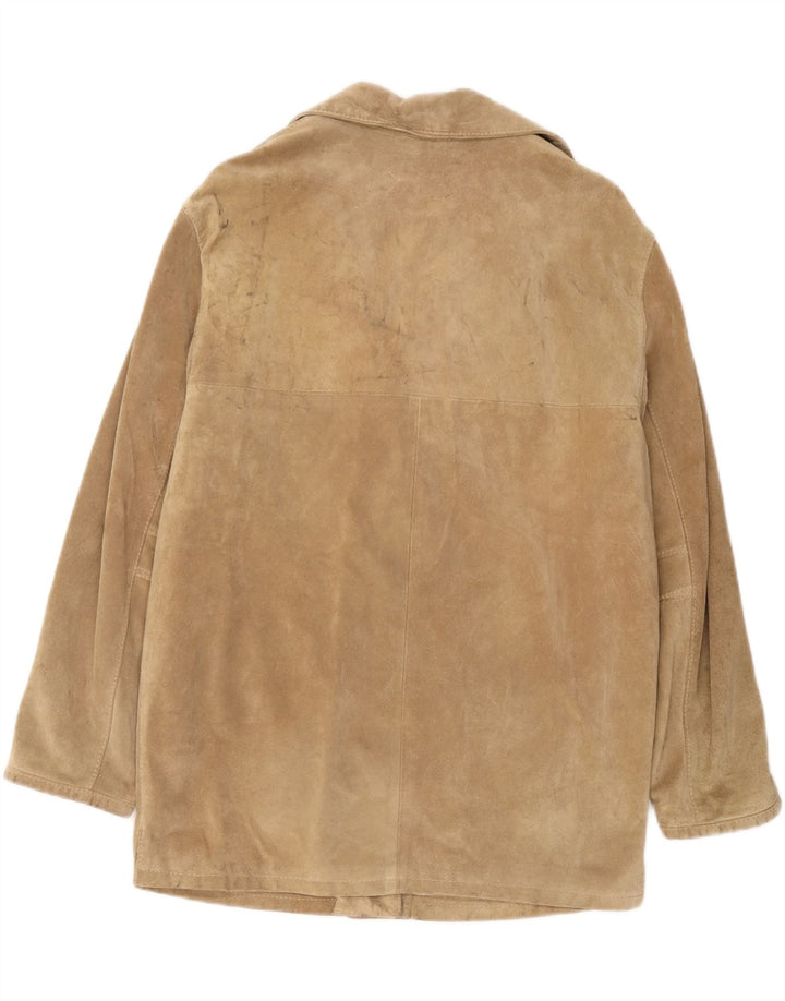 Vintage Γυναικείο Suede Jacket UK 16 Large Beige