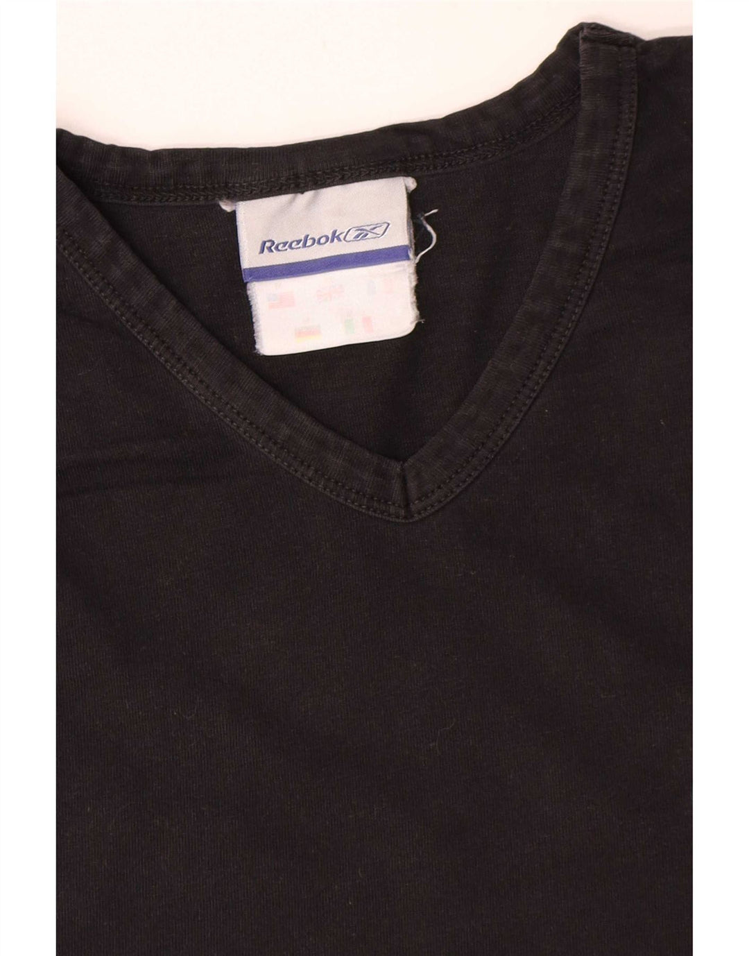 Γυναικείο T-Shirt Reebok Top UK 12 Medium Black