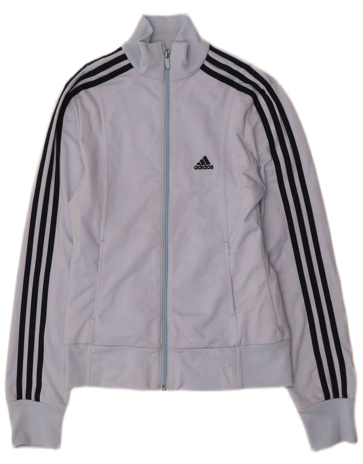 Γυναικεία αθλητική φόρμα Adidas Top Jacket UK 12 Medium Blue Polyester