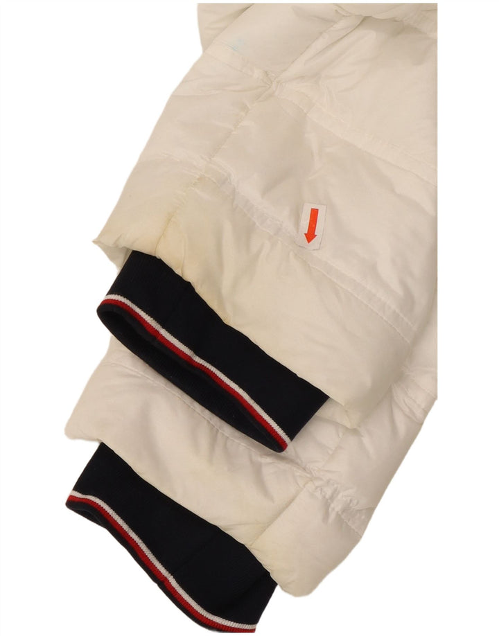 TOMMY HILFIGER Γυναικείο μπουφάν με επένδυση UK 16 μεγάλο λευκό πολυαμίδιο