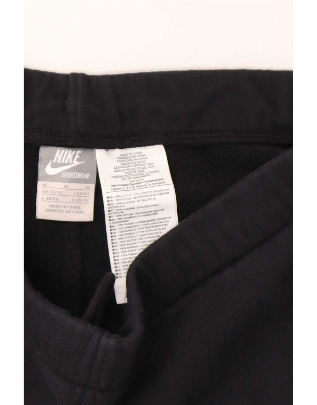 Ανδρικό αθλητικό σορτς Nike, μεσαίο μαύρο βαμβακερό