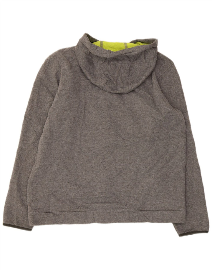 EDDIE BAUER Ανδρικό πουλόβερ με κουκούλα με φερμουάρ Μεγάλο γκρι πολυεστέρα