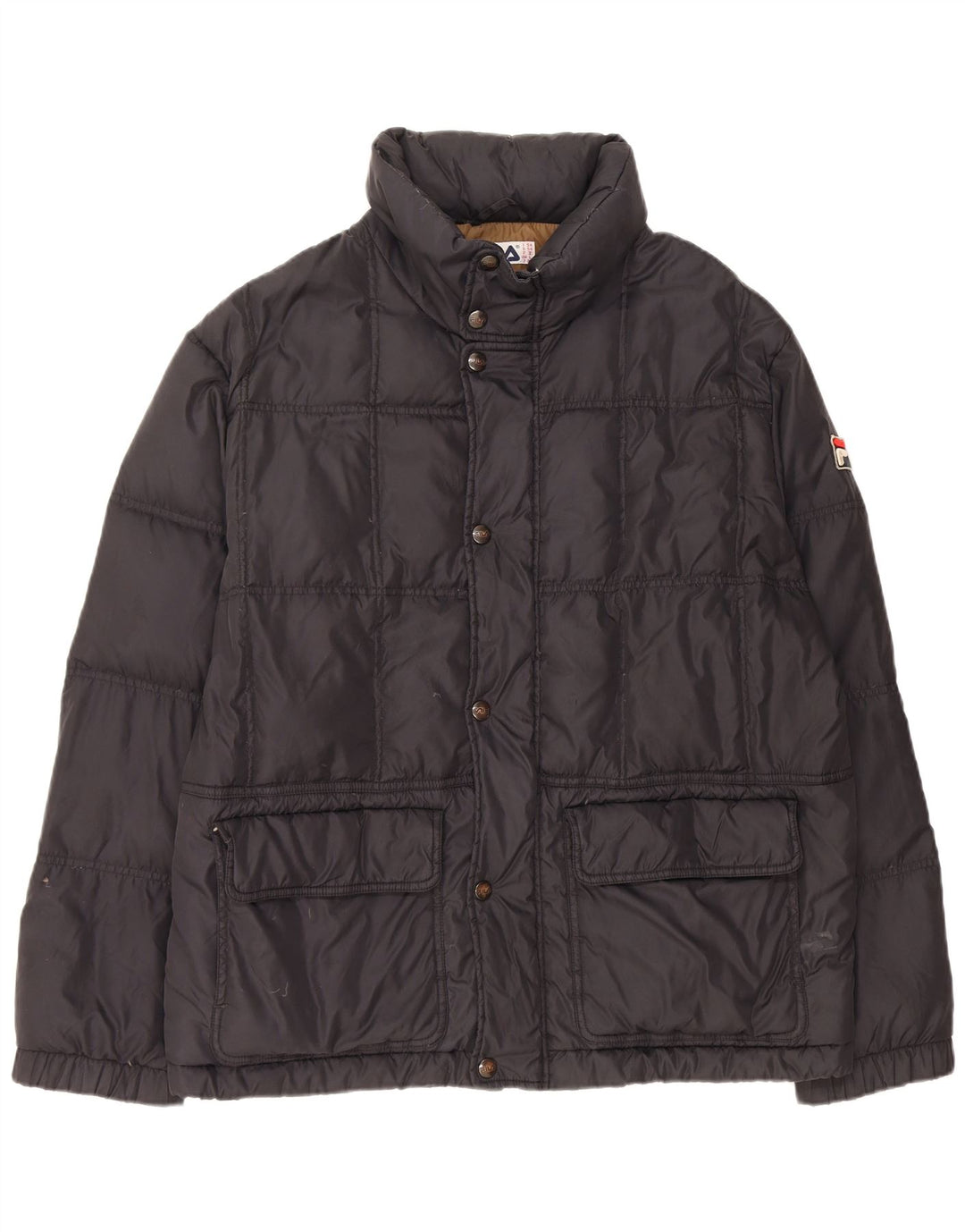 Fila Ανδρικό μπουφάν με κουκούλα IT 54 2XL Μαύρο Πολυαμίδιο