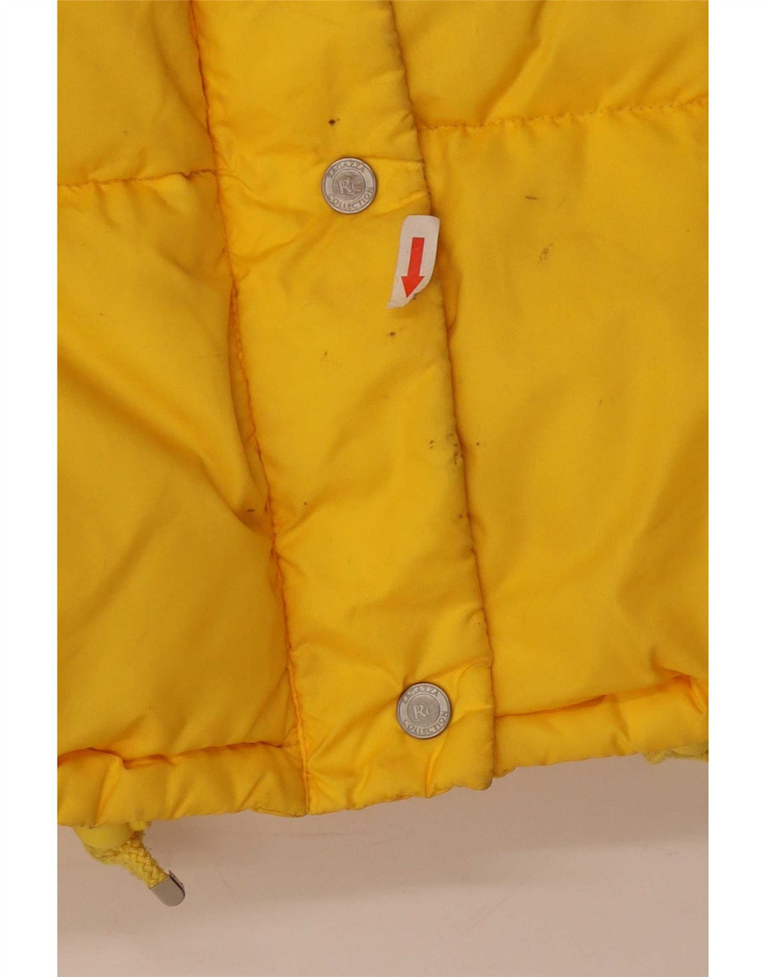 Ragazza Γυναικείο μπουφάν UK 14 Large Yellow Polyamide