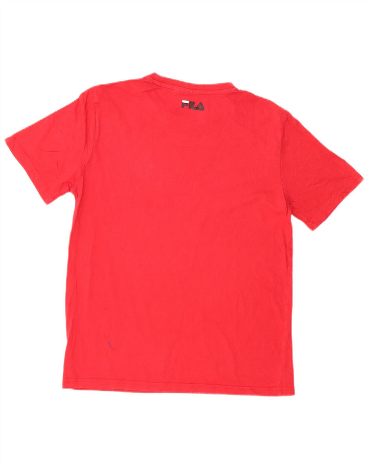 Ανδρικό γραφικό T-Shirt Fila Top XS Red