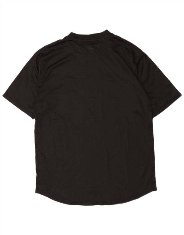 Ανδρικό T-Shirt Nike Dri Fit Top από μεσαίο μαύρο πολυεστέρα