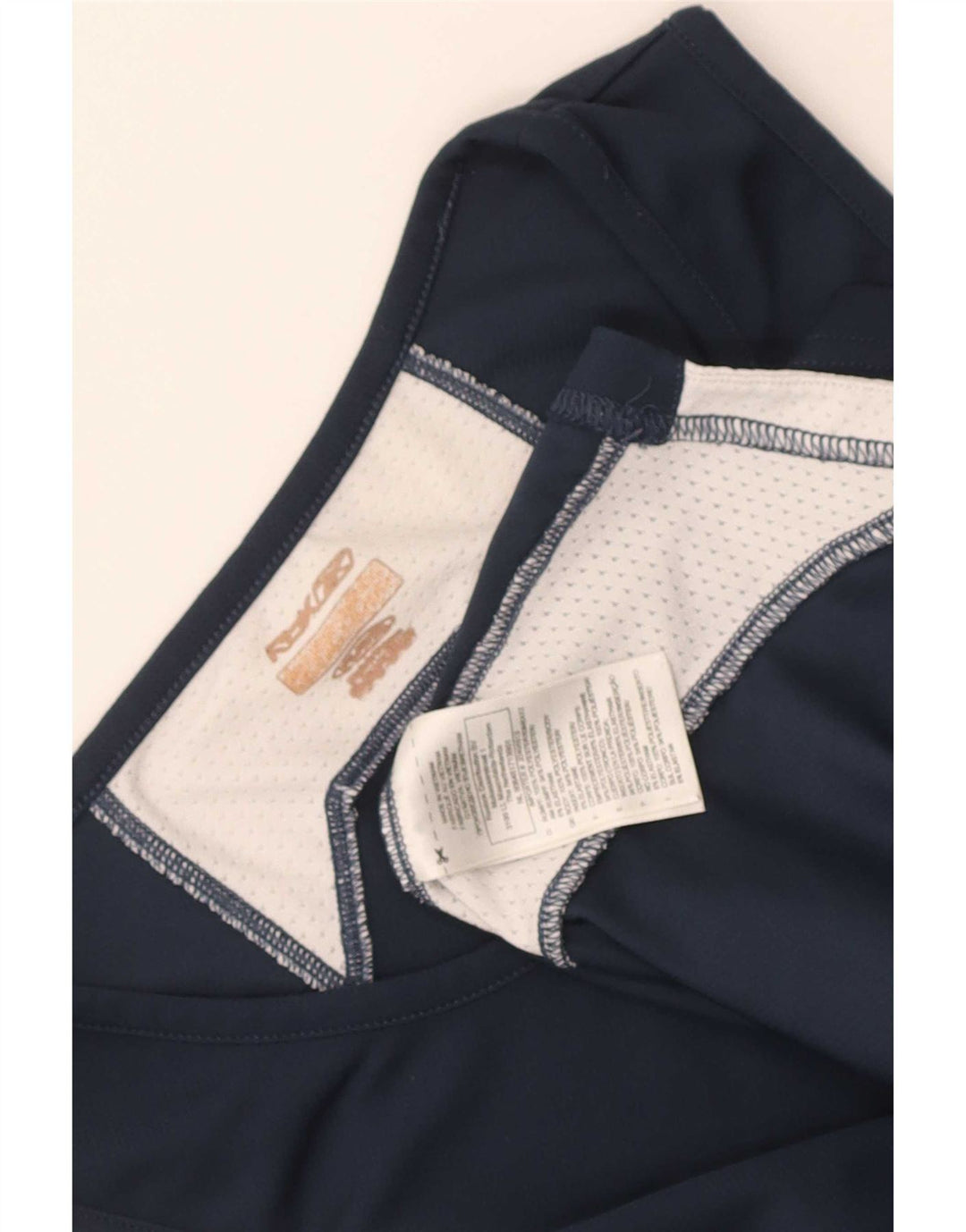 Reebok γυναικείο γιλέκο τοπ UK 12 Medium Navy Blue Colorblock Πολυεστέρας