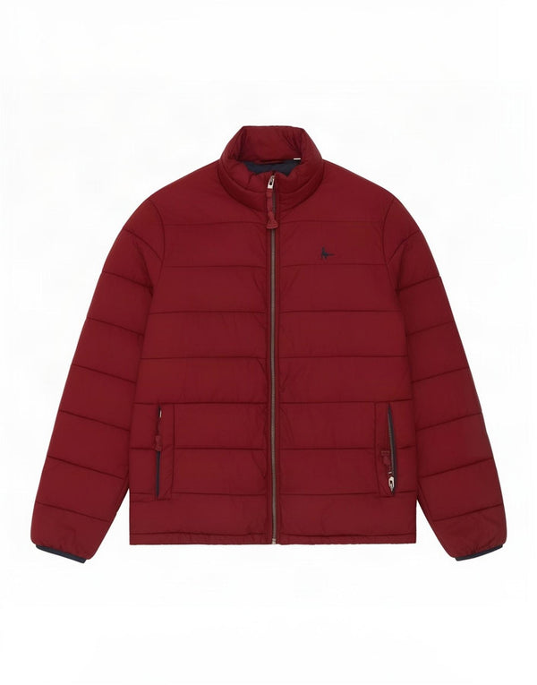 Jack Wills Ανδρικό μπουφάν με επένδυση UK 34 XS μπορντό πολυαμίδιο