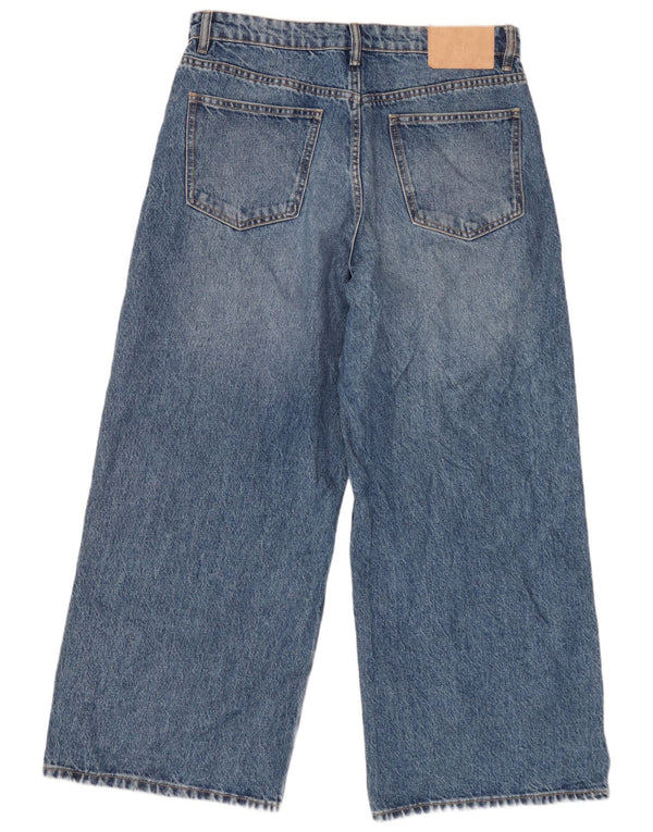Zara Γυναικείο τζιν ψηλόμεσο φαρδύ πόδι EU 42 Large W32 L26 Μπλε βαμβακερό