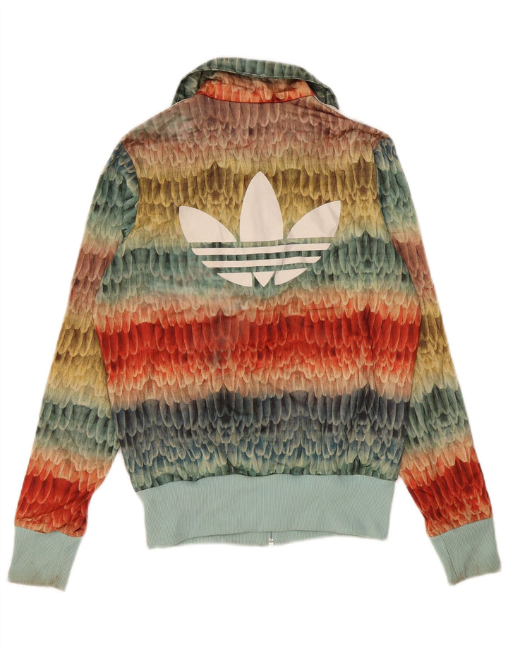 Γυναικεία αθλητική φόρμα Adidas Top Jacket UK 10 Small πολύχρωμα γεωμετρικά
