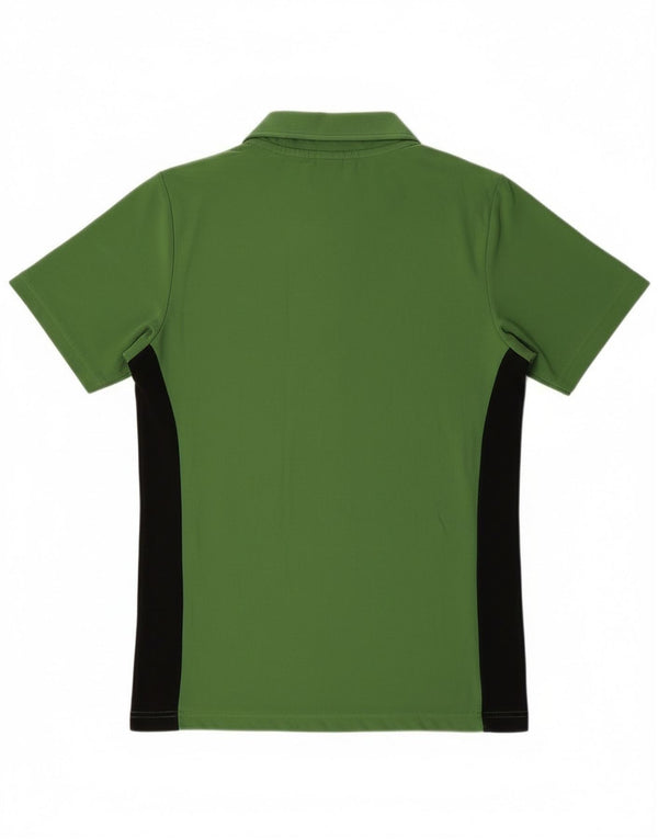 Ανδρικό μπλουζάκι Nike Dri Fit με φερμουάρ τοπ UK 36/38 Small Green Colourblock