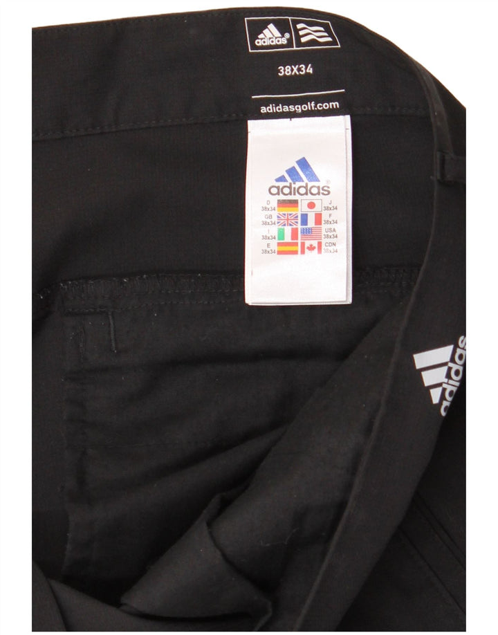 Ανδρικό ADIDAS Παντελόνι Chino ίσιο Adizero W38 L34 Μαύρο πολυεστέρα