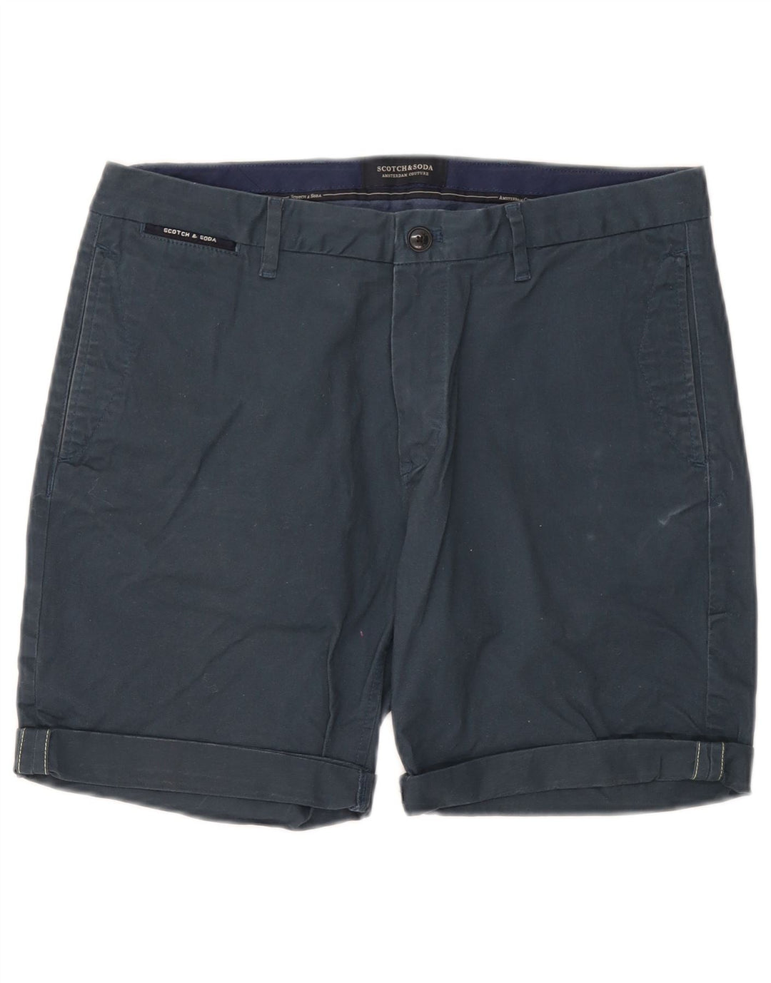 Ανδρικό σορτς Chino Scotch & Soda W32 Βαμβακερό μεσαίο ναυτικό μπλε