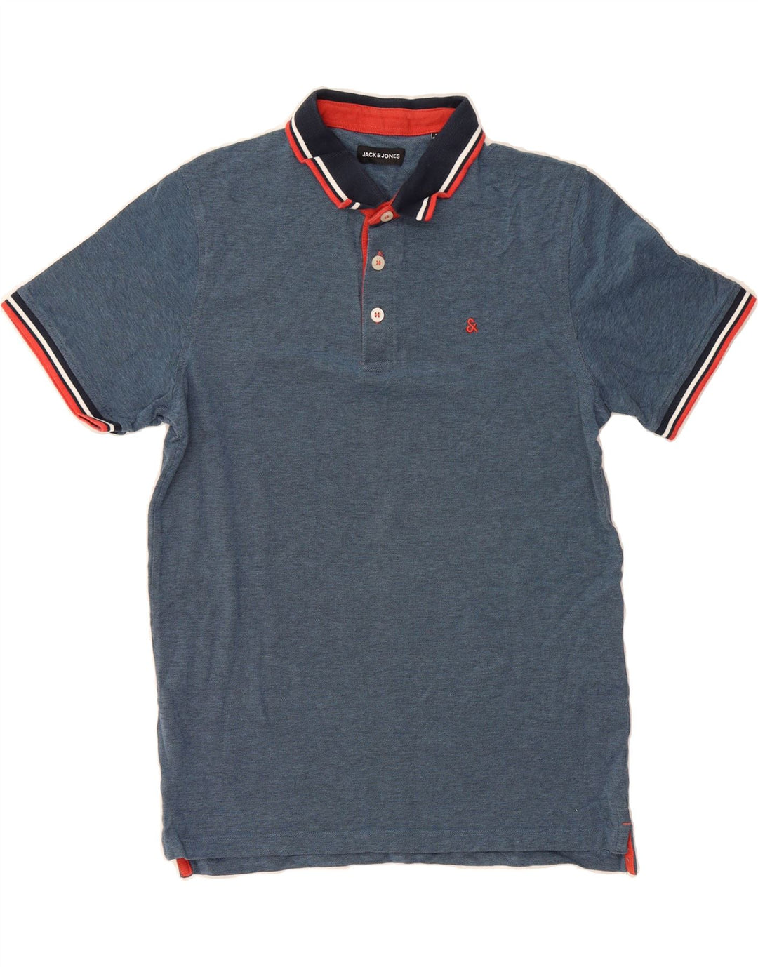 JACK & JONES Mens Polo Shirt Large Blue Cotton Vintage Jack & Jones and Second-Hand Jack & Jones from Messina Hembry 