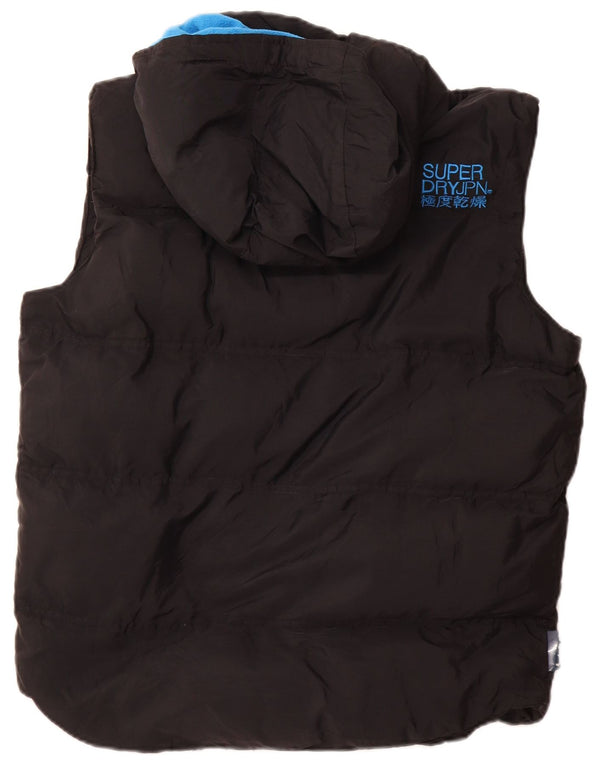 SUPERDRY Ανδρική κουκούλα με επένδυση Gilet UK 42 XL Μαύρο νάιλον