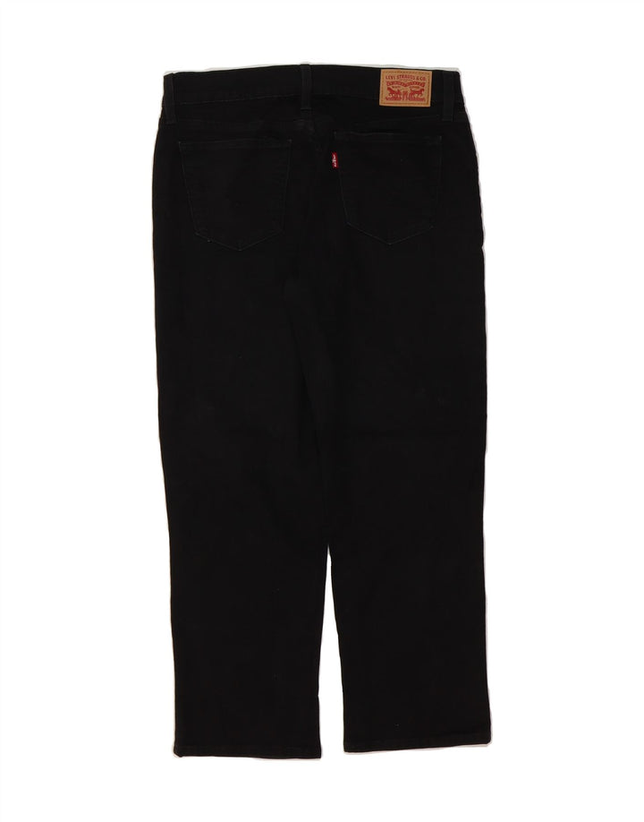 LEVI'S Womens Straight Jeans W26 L25 Black Cotton Vintage Levi's and Second-Hand Levi's from Messina Hembry 