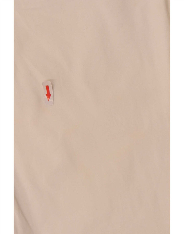 Benetton Γυναικείο Bootcut Casual Παντελόνι IT 44 Medium W32 L32 Λευκό βαμβακερό