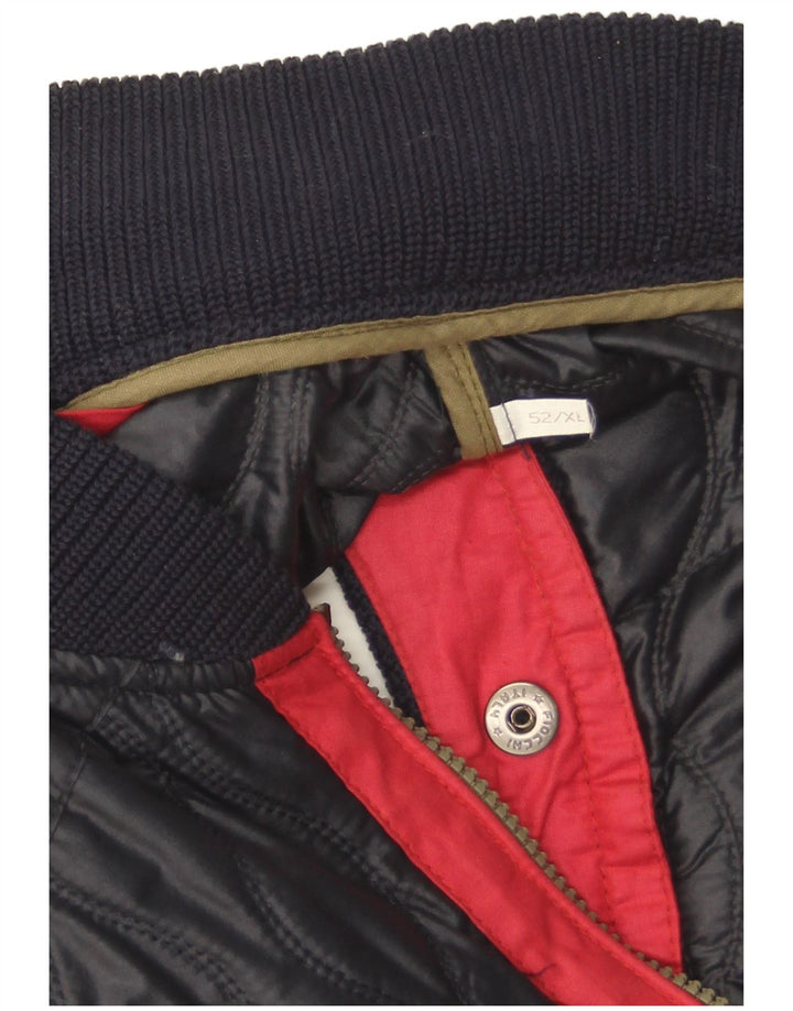 Iceberg ανδρικό καπιτονέ Gilet IT 52 XL Navy Blue Colorblock Πολυαμίδιο