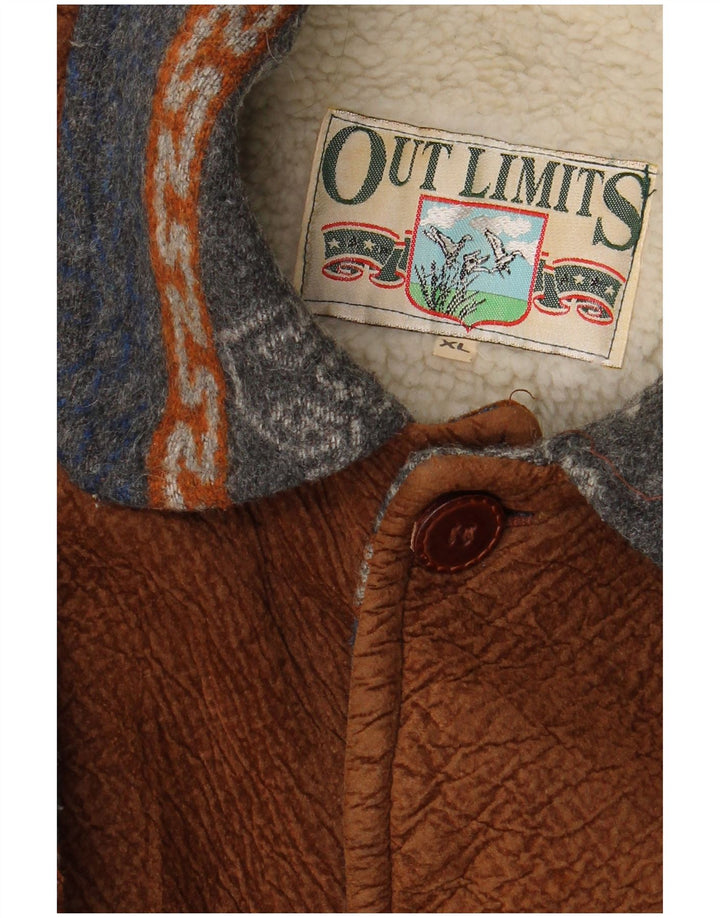 VINTAGE Ανδρικό σακάκι Sherpa UK 42 XL Navy Blue Fair Isle