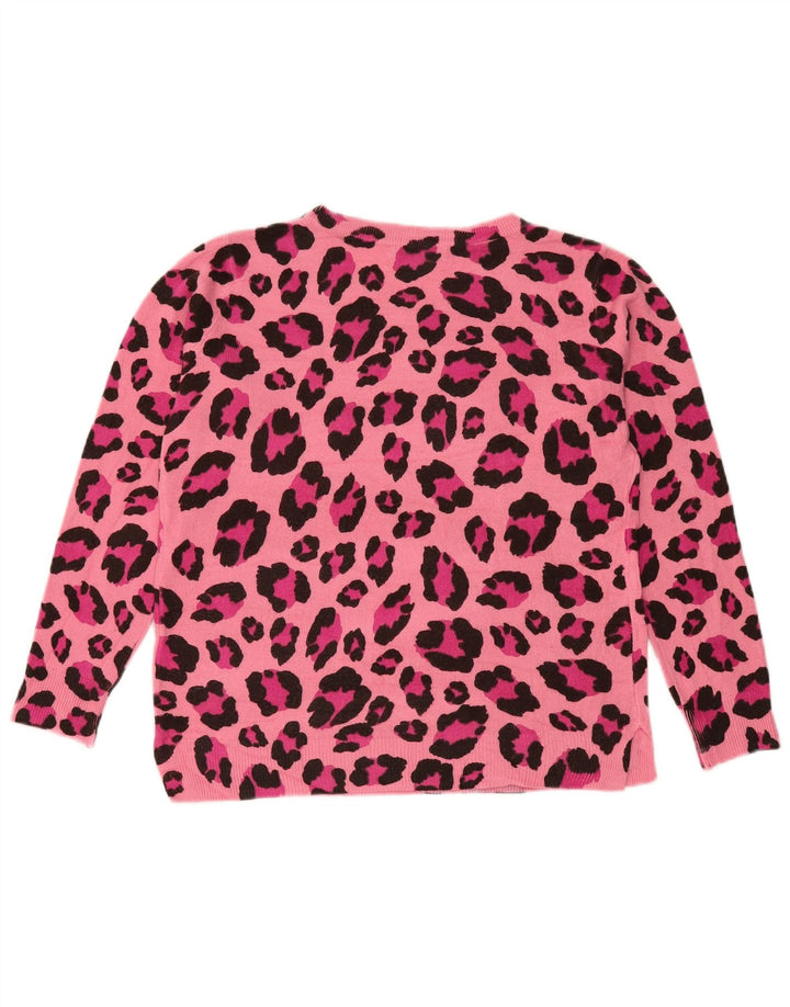 Marks & Spencer Γυναικείο πουλόβερ με λαιμόκοψη UK 14 Medium Pink