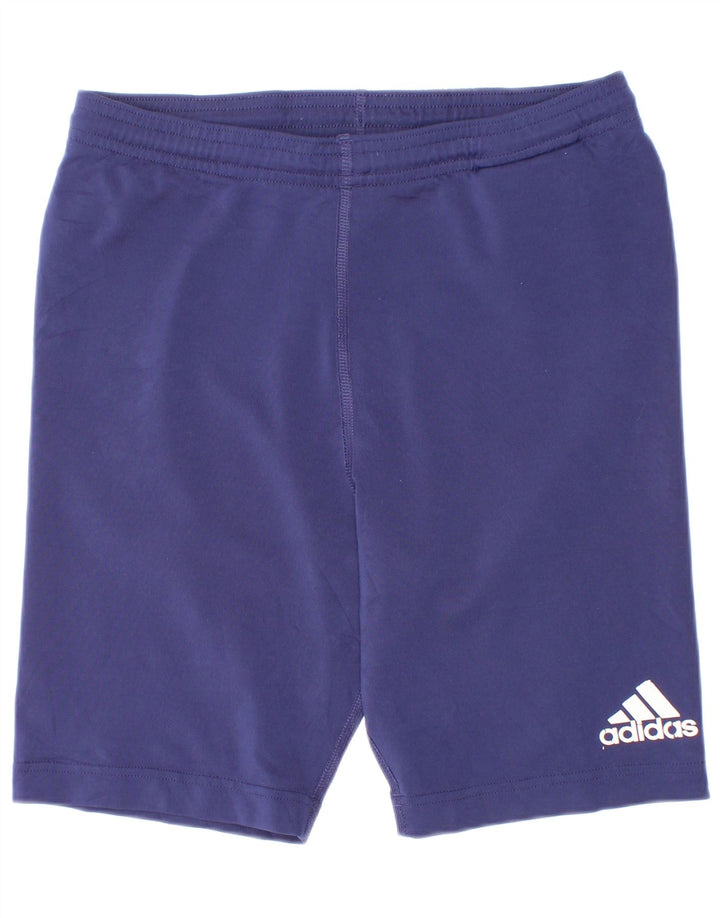 Adidas Boys Sport Short 13-14 Years Navy Blue Polyester