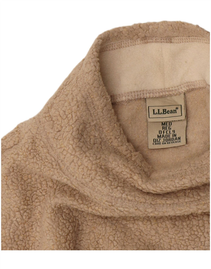 L.L.Bean Γυναικείο Fleece Jumper UK 14 Medium Beige Acrylic