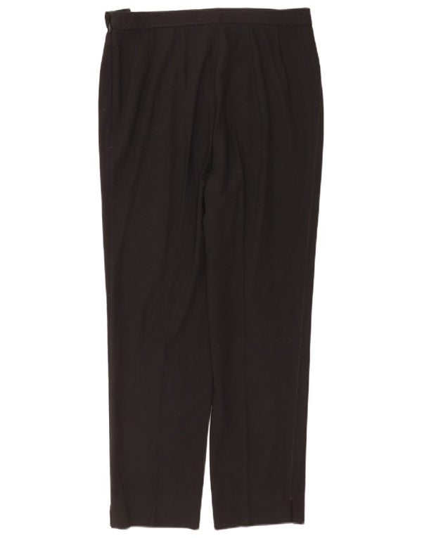 Marks & Spencer Γυναικείο ίσιο casual παντελόνι UK 14 μεγάλο W32 L29 μαύρο