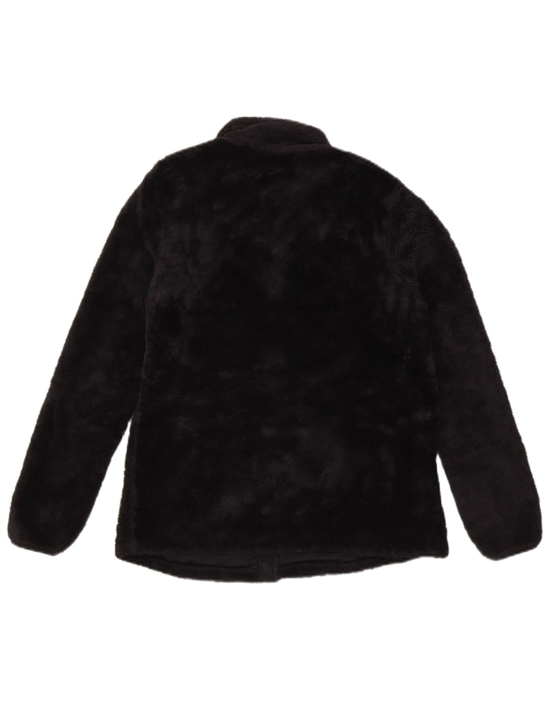 FILA Womens Fleece Jacket UK 14 Large Black Polyester