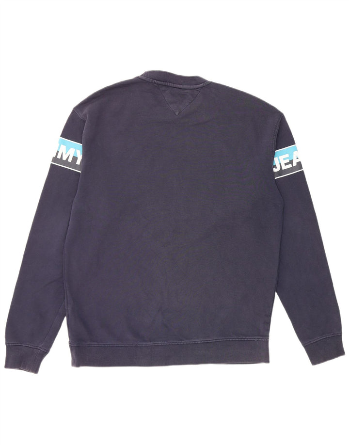 Γραφικό ανδρικό φούτερ Tommy Hilfiger Jumper Medium Navy Blue Colourblock