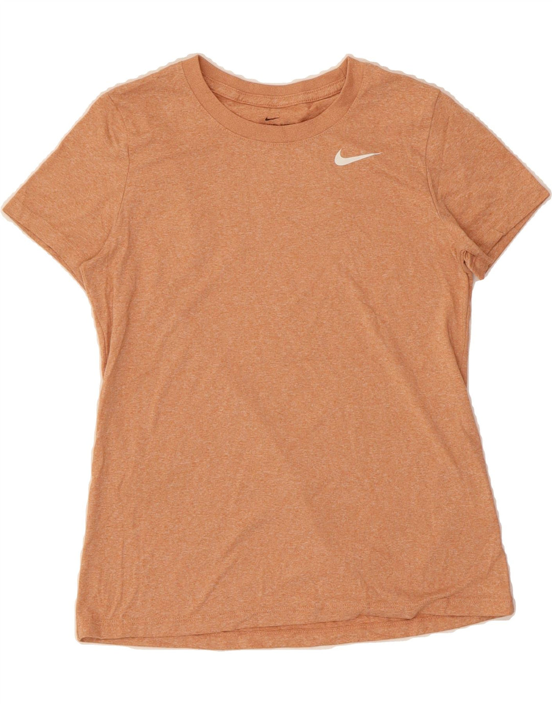 ADIDAS Womens Dri Fit T-Shirt Top UK 10 Small Orange Polyester Vintage Adidas and Second-Hand Adidas from Messina Hembry 