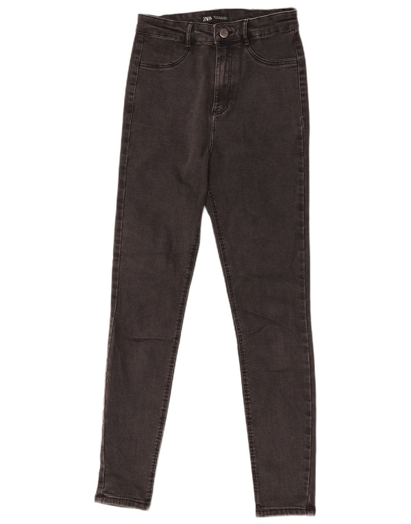 Zara Γυναικείο Ψηλόμεσο Skinny Jeans EU 36 XS W26 L27 Γκρι