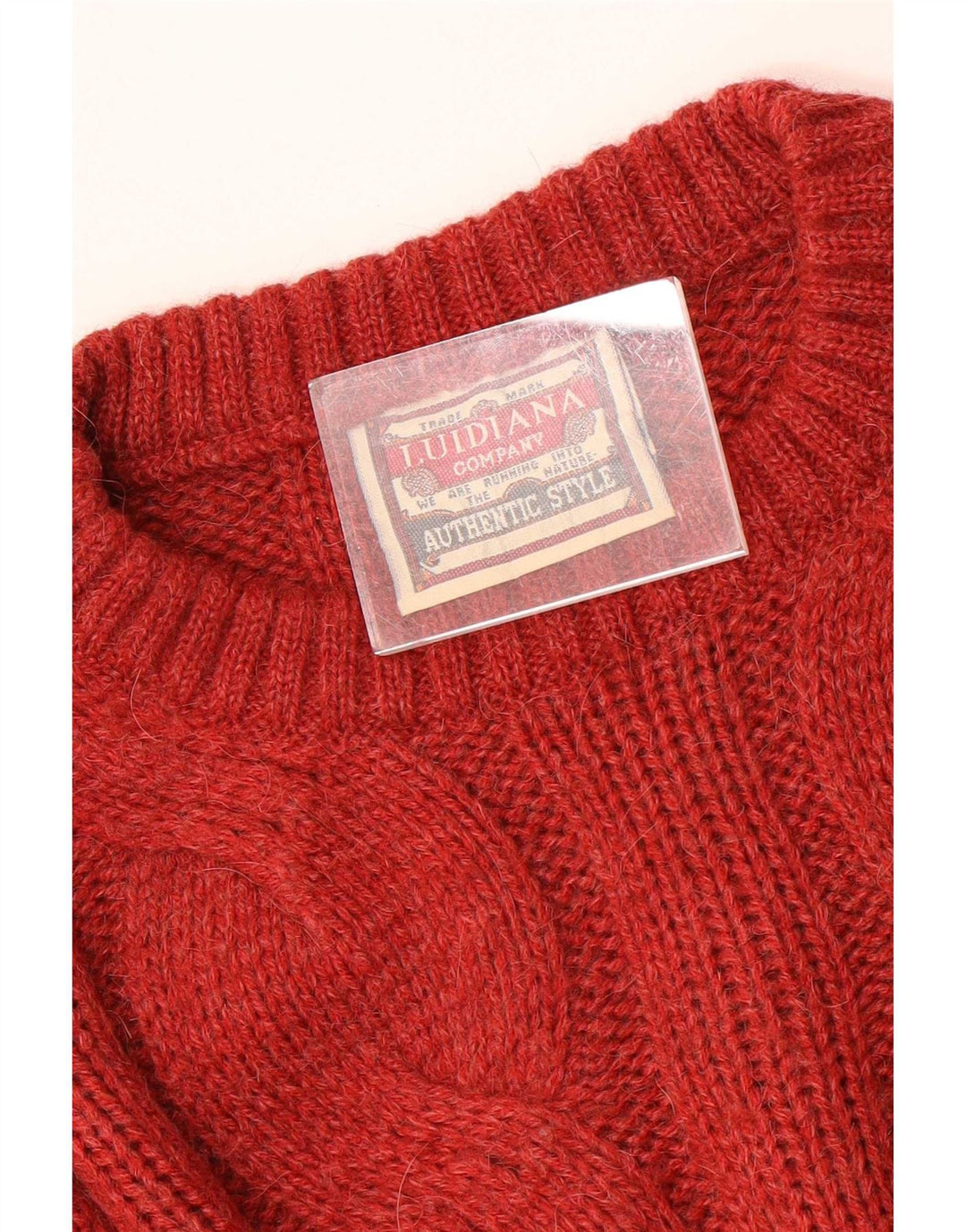 Ανδρικό πουλόβερ Luidiana Crew Neck Jumper Μεγάλο Κόκκινο Ακρυλικό