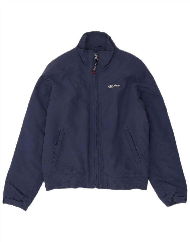WOOLRICH Boys Bomber Jacket 11-12 Years Navy Blue Vintage Woolrich and Second-Hand Woolrich from Messina Hembry 