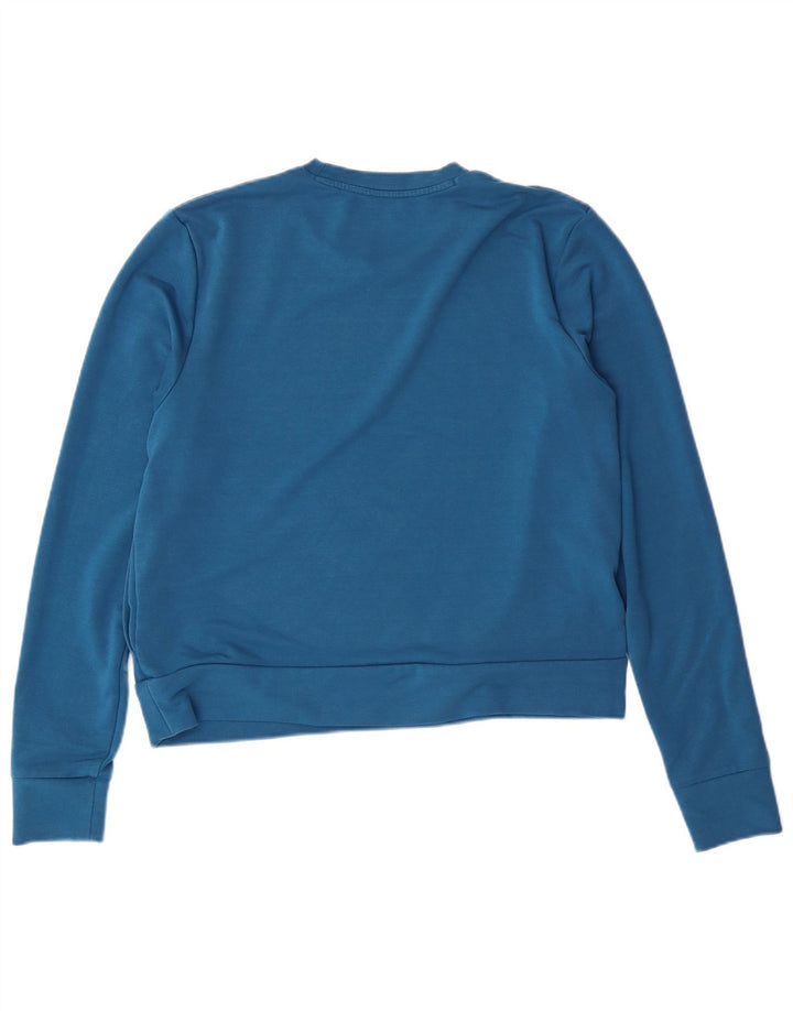 UNDER ARMOUR Womens Oversized Sweatshirt Jumper UK 10 Small Blue Polyester