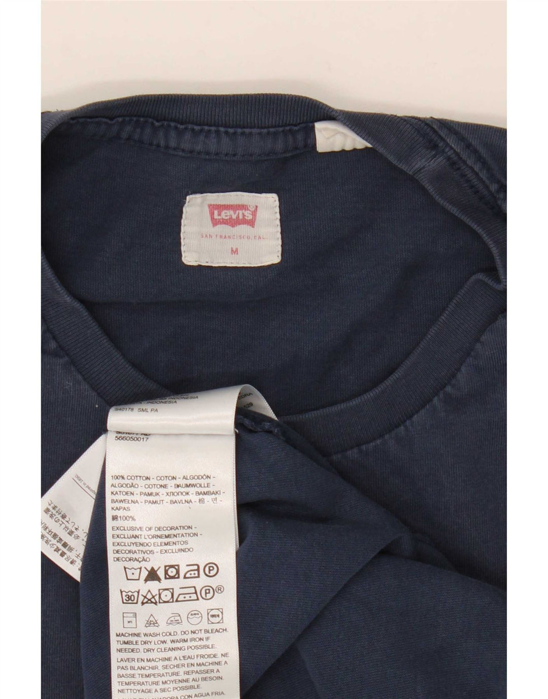 Ανδρικό T-Shirt Levi's Top από μεσαίο μπλε ναυτικό βαμβακερό