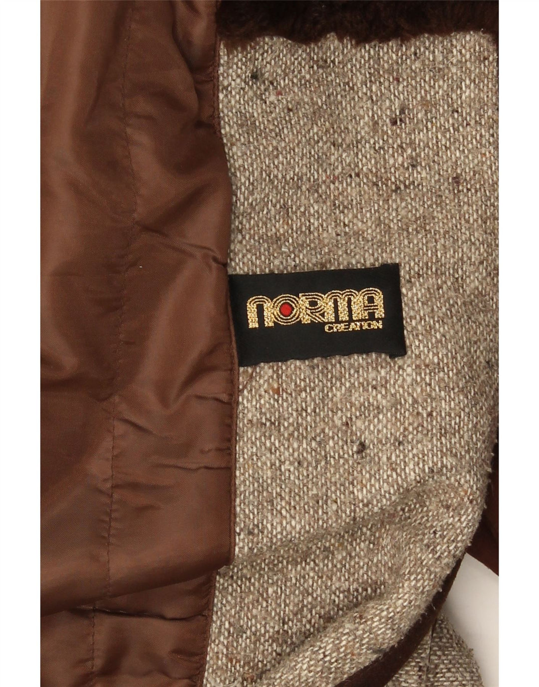 Norma γυναικείο υπερμεγέθη πανωφόρι UK 10 Small Beige Colourblock Πολυακρυλικό